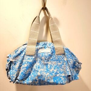 INVICTA Blue Canvas  Cotton Washable Tote Travel Weekend Bag